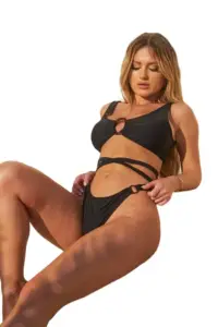 gigi bikinis Μαγιό Σετ Μπικίνιι με Κρίκους 3883001 Μαύρο