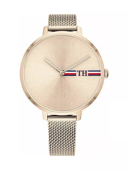 Tommy Hilfiger - Alexa Ρολόι 38mm με Χρυσό Μεταλλικό Μπρασελέ