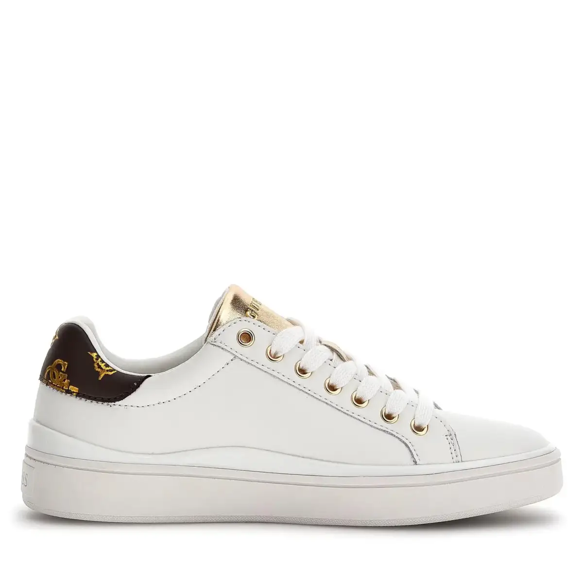 Guess - Γυναικεία Sneakers Bonny FL7BNNLEA12-WHIBR Λευκό