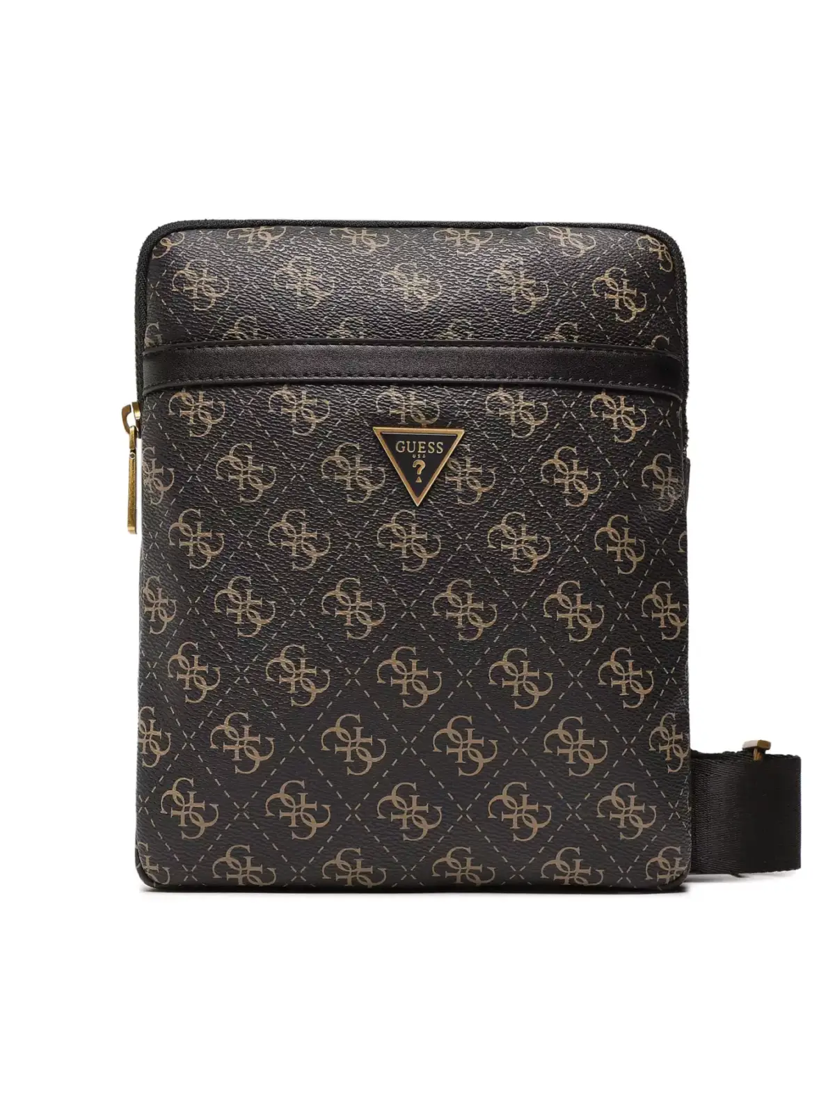 Guess - Vezzola Smart Flat Ανδρική Τσάντα Ώμου / Χιαστί HMEVZLP2223-BOC σε Καφέ χρώμα