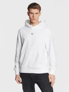 calvin klein Φούτερ Με Κουκούλα j30j322535 ybi Άσπρο