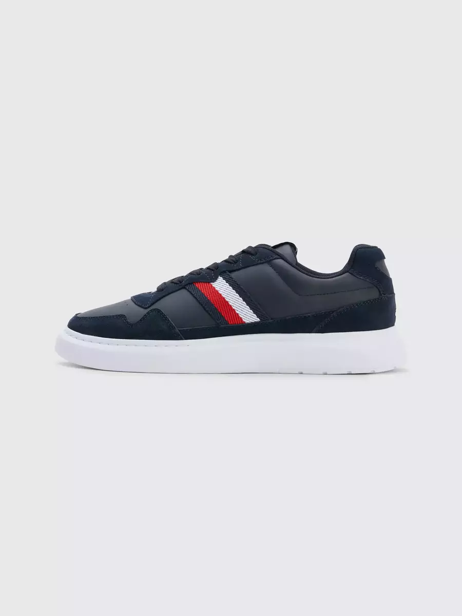 Tommy Hilfiger - Lightweight Leather Mix Cup Ανδρικά Sneakers FM0FM04427-DW5 Μπλε Ναυτικό