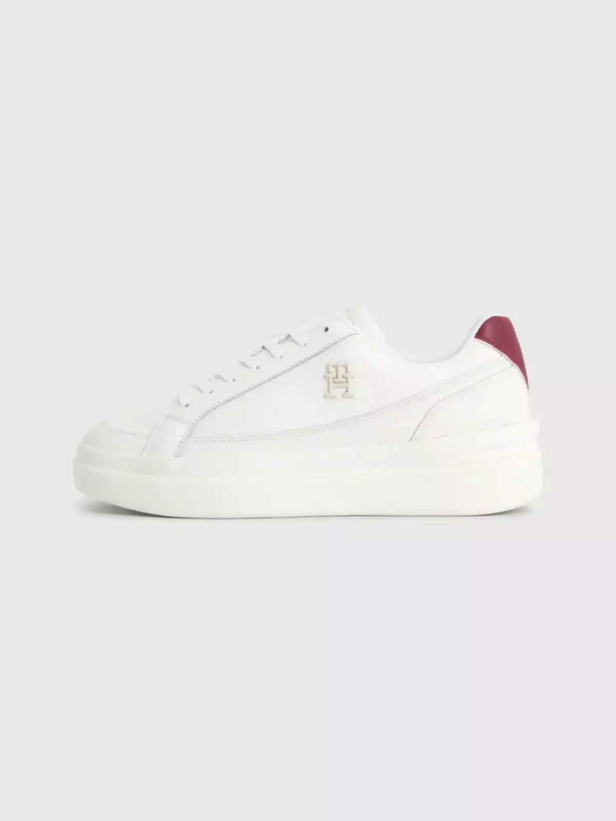 Tommy Hilfiger - Γυναικεία Sneaker Th Elevated Court FW0FW07568-YBH Εκρού