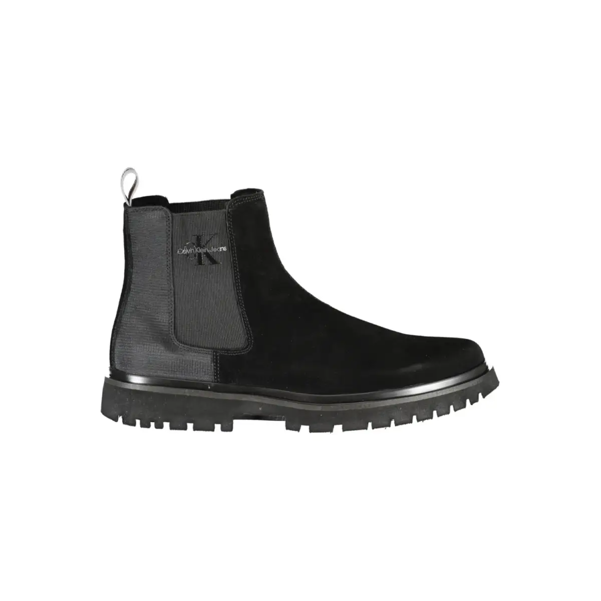 Calvin Klein - Ανδρικά Μποτάκια με λάστιχο Eva Mid Chelsea Boot Suede YM0YM00843-00X Μαύρα