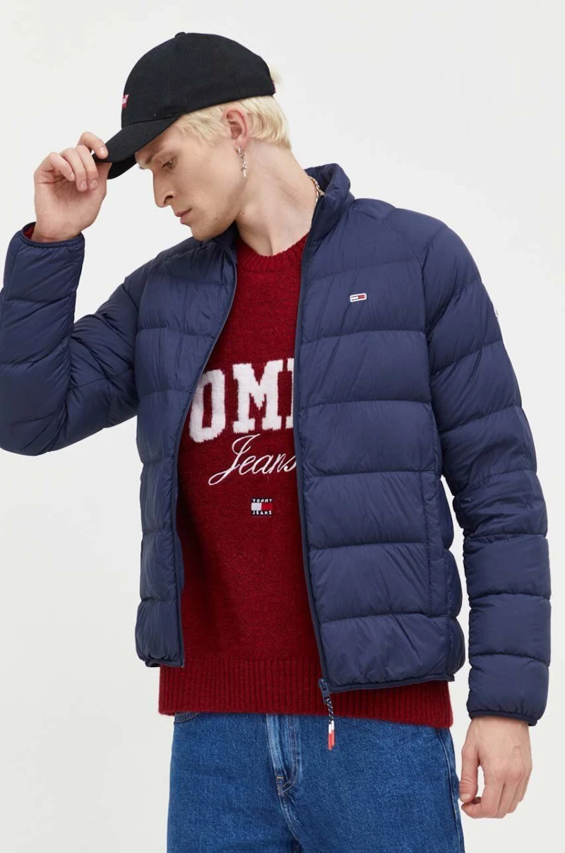 Tommy Hilfiger - Ανδρικό Χειμωνιάτικο Μπουφάν Tjm Light Down Jacket DM0DM15385-C87 Μπλε