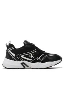 calvin klein Ανδρικά sneakers retro tennis su mesh wn ym0ym00589 0gm Μαύρο