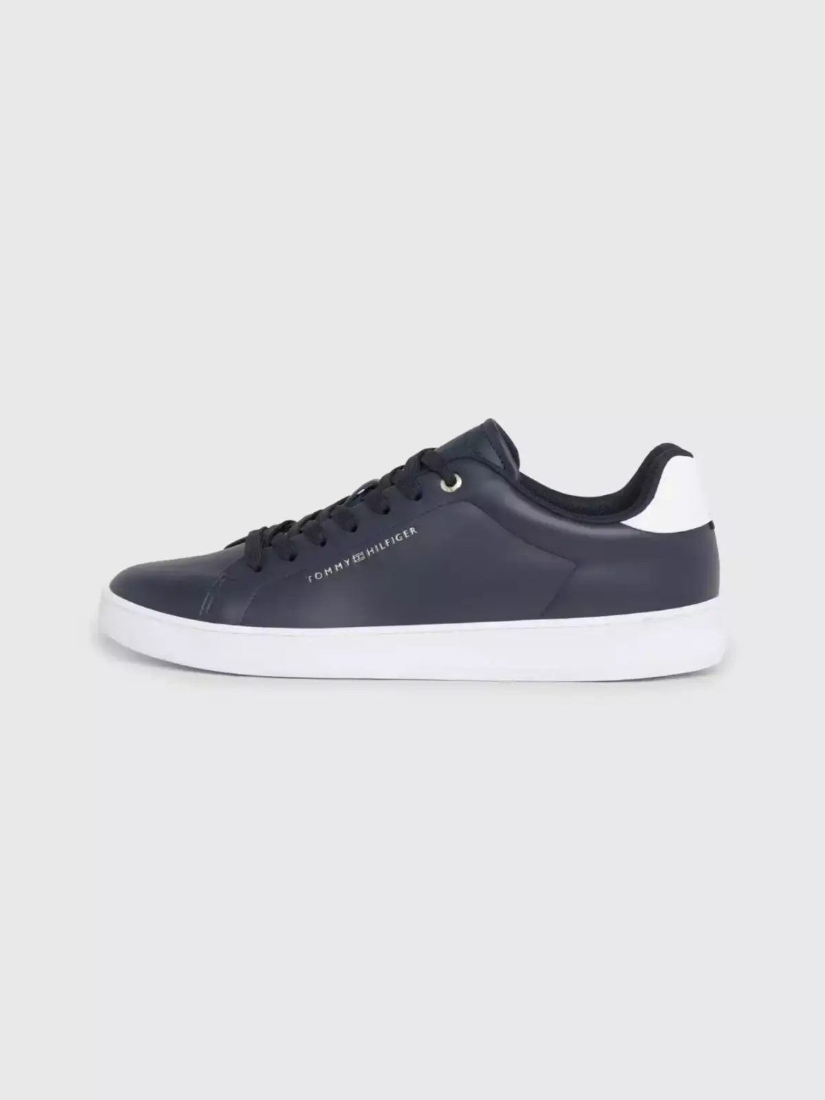 Tommy Hilfiger - Court Cupsole Leather Gold Ανδρικά Sneakers FM0FM04829-DW5 Μπλε Ναυτικό