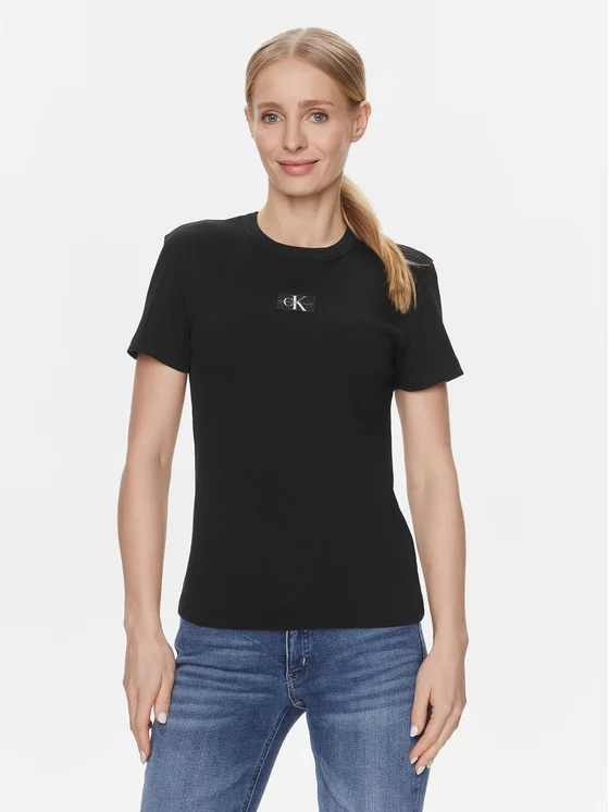 Calvin Klein - Jeans T-Shirt Regular Fit J20J222687-BEH Μαύρο
