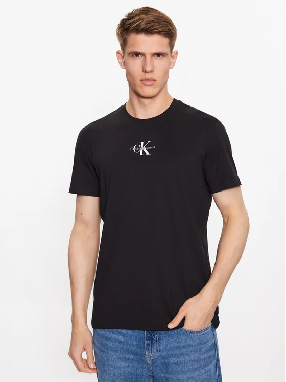 Calvin Klein -  Ανδρικό T-shirt Regular Fit J30J323483-BEH Μαύρο