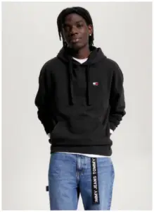 tommy hilfiger Ανδρικό Φούτερ με Κουκούλα dm0dm16369 bds Μαύρο