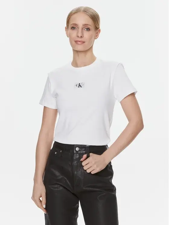 Calvin Klein - Jeans T-Shirt Regular Fit J20J222687-YAF Λευκό