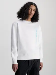 calvin klein Ανδρικό Φούτερ j30j323420 yaf Λευκό