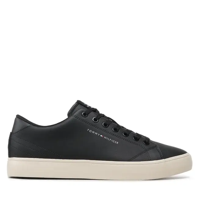 Tommy Hilfiger - Th Hi Vulc Core Low Lth Harlem Core Ανδρικά Sneakers FM0FM04687-BDS Μαύρο