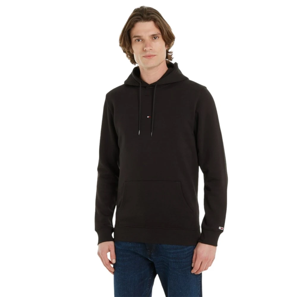 Tommy Hilfiger - Ανδρικό Φούτερ με Κουκούλα και Τσέπες Tonal Logo DM0DM16800-BDS Μαύρο