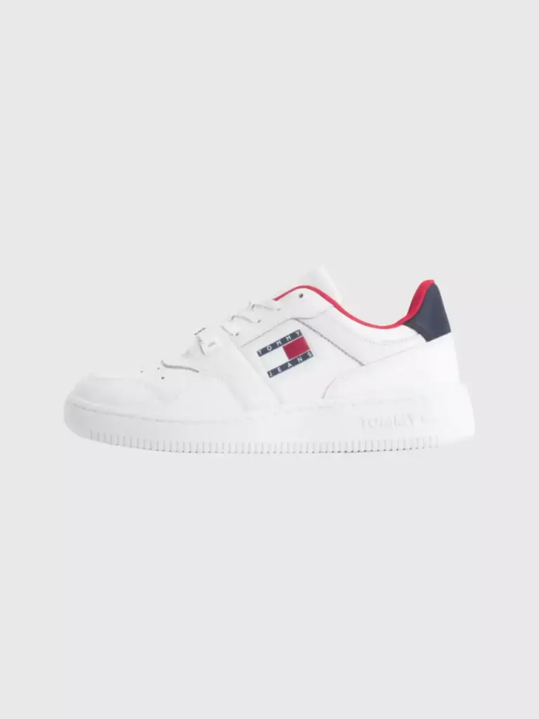 Tommy Hilfiger - Casual Γυναικεία Sneakers Tjw Retro Basket EN0EN02206-0K4 Λευκό