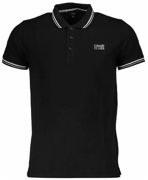 Cavalli Class - Ανδρικό Polo T-shirt QXT64TKB002-05051 Μαύρο