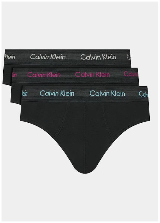 Calvin Klein - Ανδρικά Σλιπ Hip Brief 3Pack 0000U2661G-H50 Μαύρο