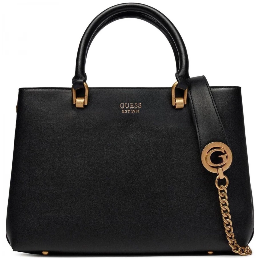 Guess - Masie Girlfriend Sathcel Γυναικεία Τσάντα Ώμου HWVA9190060-COG  Μαύρη