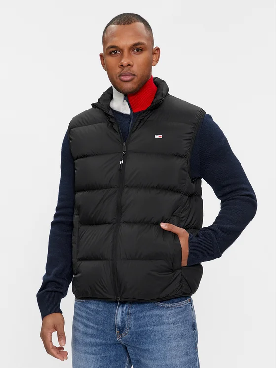 Tommy Hilfiger - Ανδρικό Αμάνικο Μπουφάν Light Down Vest DM0DM17893-BDS Μαύρο