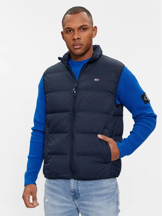Tommy Hilfiger - Ανδρικό Αμάνικο Μπουφάν Light Down Vest DM0DM17893-C1G Σκούρο Μπλε