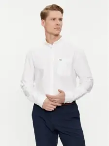 tommy jeans Ανδρικό Πουκάμισο tjm reg oxford regular fit dm0dm18335 ybr Λευκό