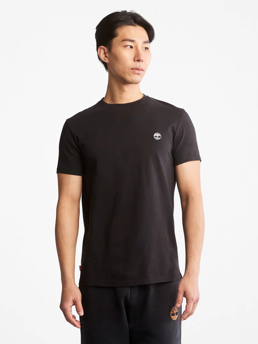 Timberland -  Ανδρικό T-shirt SS Dunstan River Jersey Crew Tee Slim Fit TB0A2BPR-001 Μαύρο