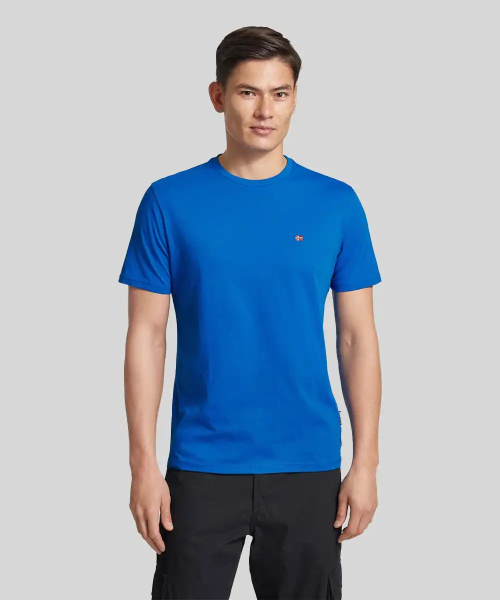 Napapijri - Ανδρικό T-shirt Salis Ss Sum Regular Fit NP0A4H8D-B2L Μπλε