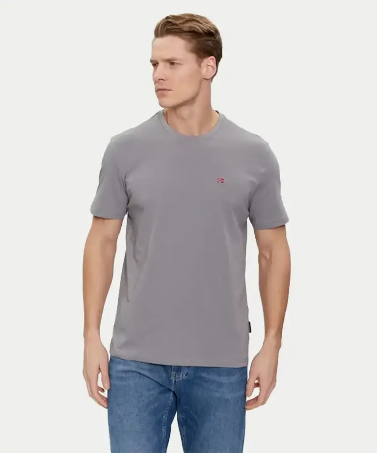 Napapijri - Ανδρικό T-shirt Salis Ss Sum Regular Fit NP0A4H8D-H58 Γκρι