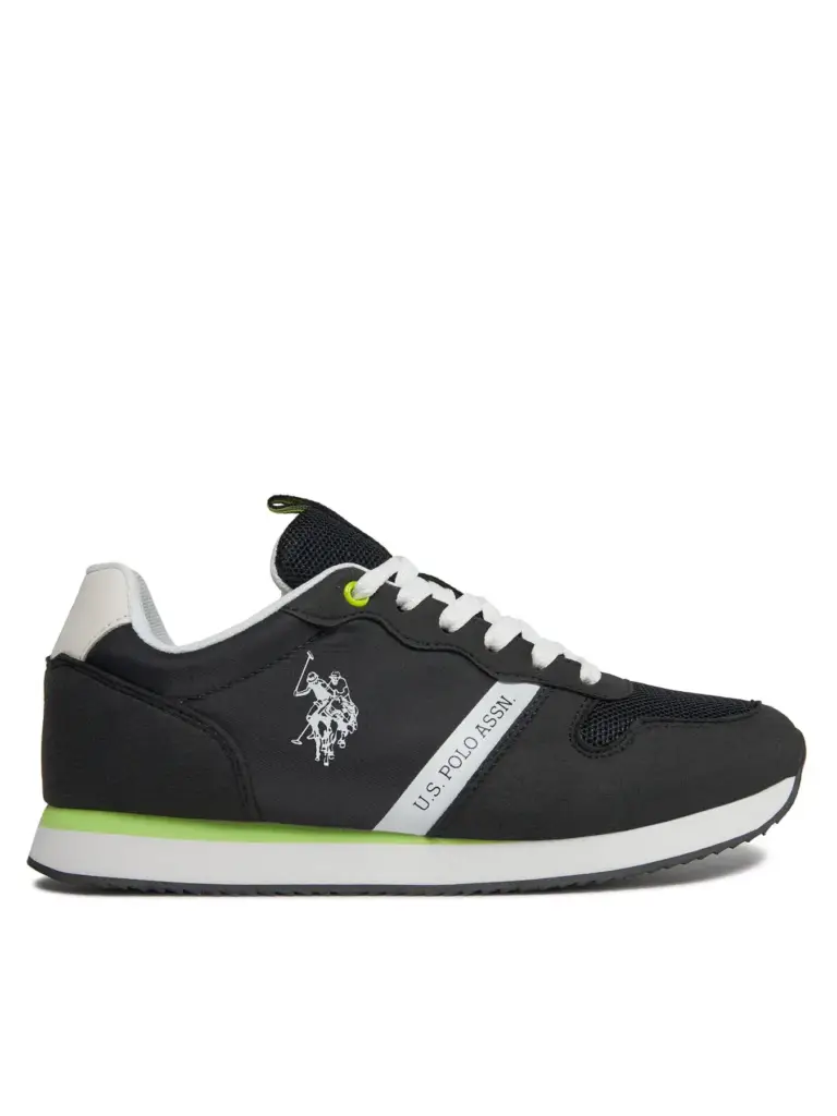 U.S. Polo Assn. - Ανδρικά Sneakers Best Price White Men's Sport Shoes NOBIL009M3TH1-BLK Μαύρο