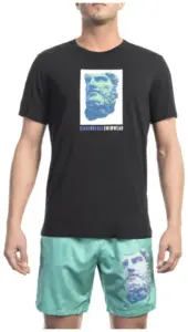 bikkembergs Ανδρικό t shirt Κοντομάνικο bkk1mts03 black Μαύρο