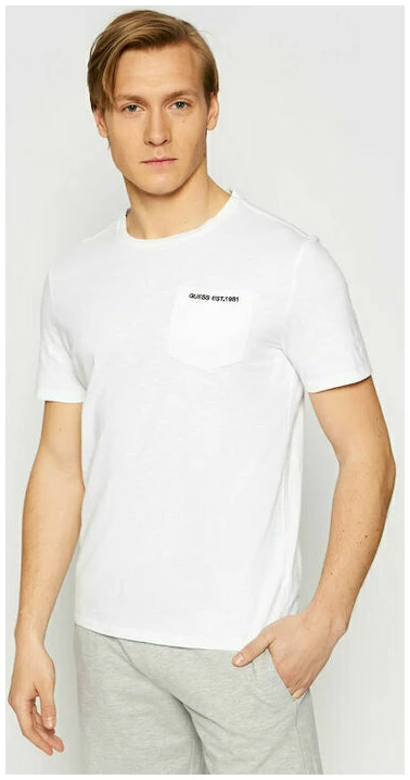 Guess Jeans - Ανδρικό T-Shirt M1GI97K6XN1-TWHT Λευκό
