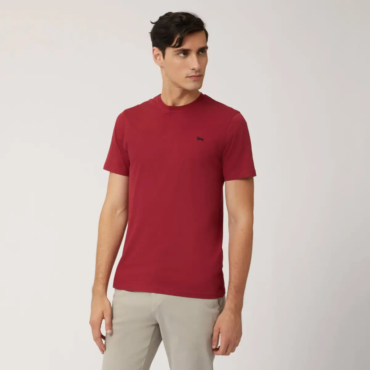 Harmont & Blaine - Ανδρικό T-shirt Κοντομάνικο INK001021223-532 Κόκκινο