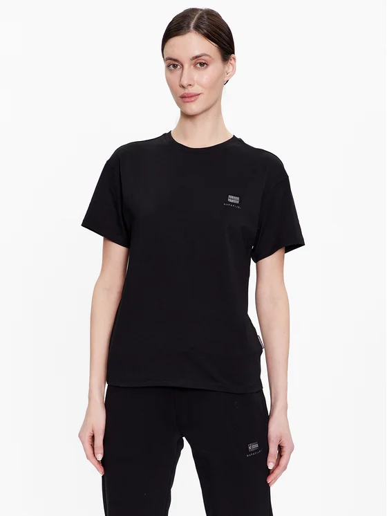 Napapijri -T-Shirt S-Nina Regular Fit NP0A4H87-041 Μαύρο