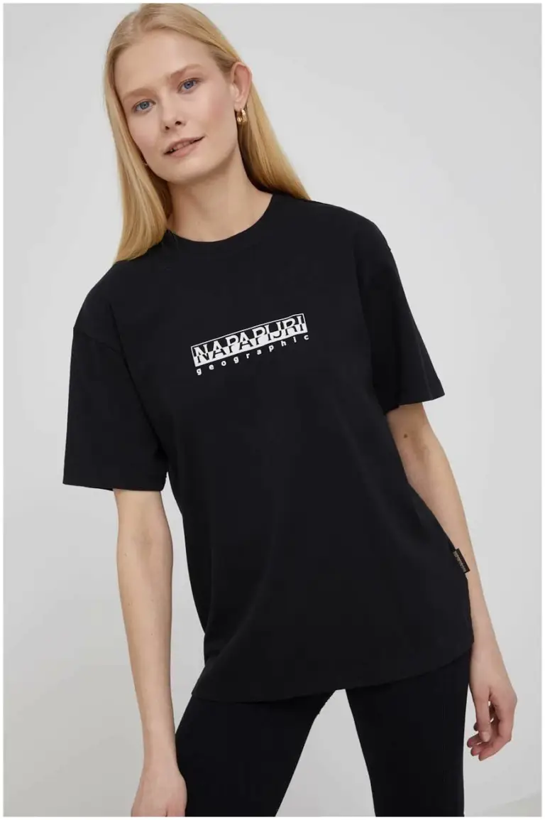 Napapijri - S-Box Women's Short Sleeve 4 Regular Fit NP0A4GDD0411-NP041 Μαύρο