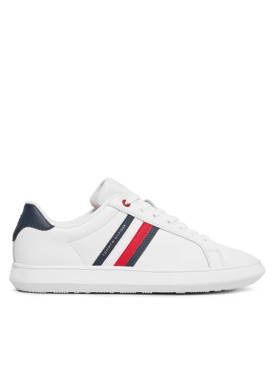Tommy Hilfiger - Ανδρικά Sneakers Essential Leather Cupsole FM0FM04921-YBS Λευκό