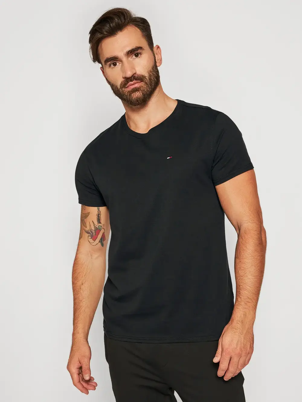 Tommy Hilfiger -  Ανδρικό T-shirt Tjm Original Jersey Tee Regular Fit DM0DM04411-078 Μαύρο