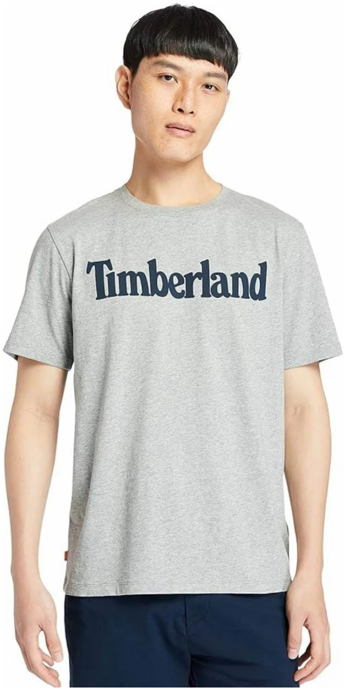 Timberland -  Ανδρικό T-shirt με Λογότυπο TB0A2BRN-052 Γκρι