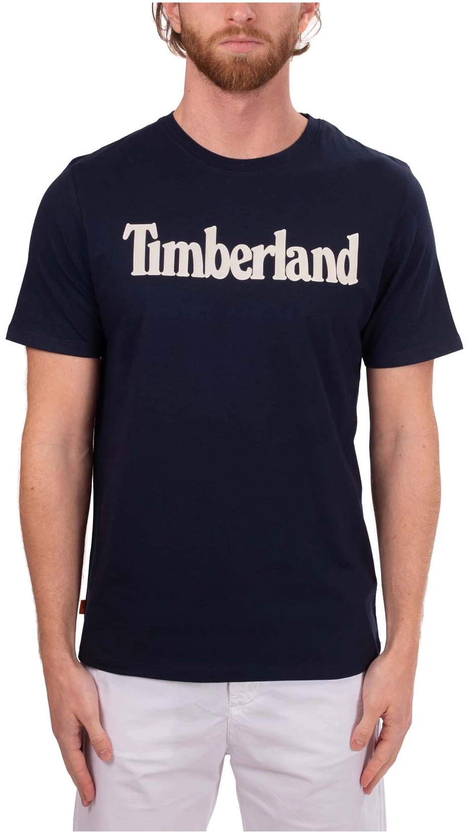 Timberland -  Ανδρικό T-shirt με Λογότυπο TB0A2BRN-433 Μπλε Ναυτικό
