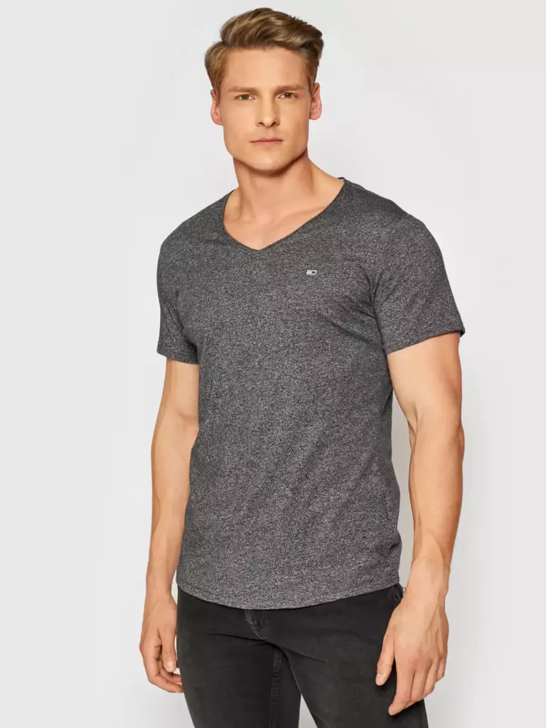 Tommy Hilfiger -  Ανδρικό T-Shirt Tjm Jaspe Slim Fit DM0DM09587-BDS Γκρι