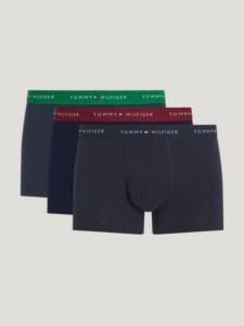Tommy Hilfiger - Ανδρικά Μποξεράκια 3Pack Wb Trunk UM0UM02763-0SS Μπλε Ναυτικό