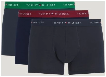 Tommy Hilfiger - Ανδρικά Μποξεράκια 3Pack Wb Trunk UM0UM02763-0SS Μπλε Ναυτικό