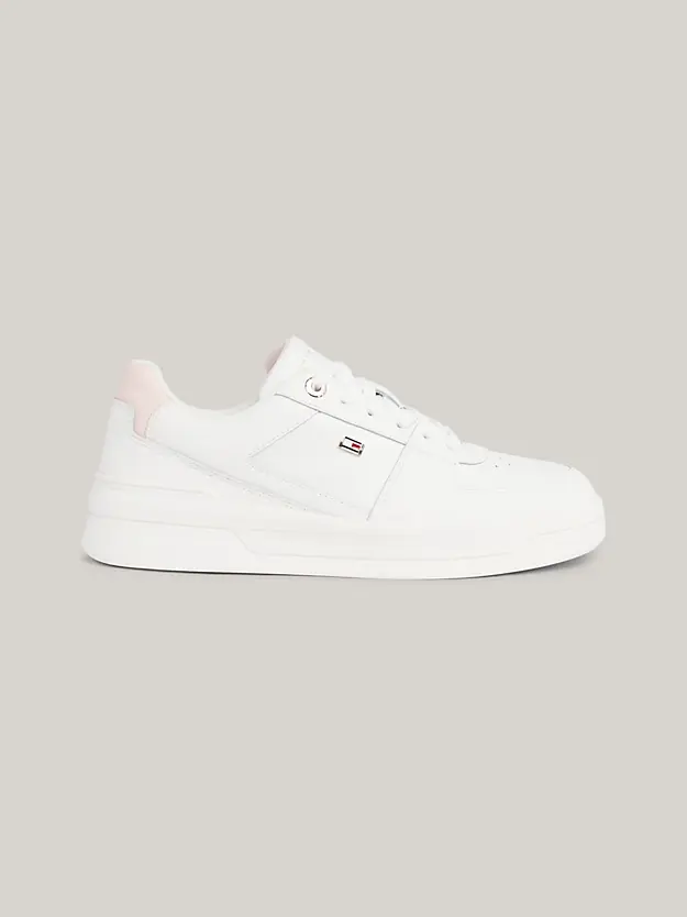 Tommy Hilfiger - Γυναικεία Sneakers Flag Basket FW0FW08081-0LA Εκρού