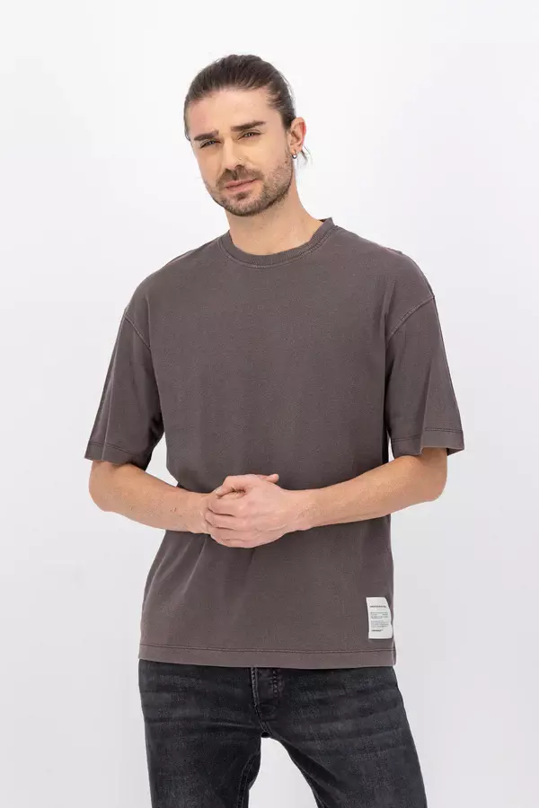 Jack & Jones - Jorwash Ανδρικό T-shirt 12222791 Καφέ