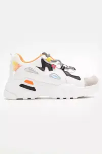 Luigi - Γυναικεία Sneakers σε Συνδυασμό Υλικών & Χρωμάτων 3868335 Πορτοκαλί