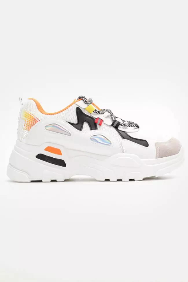 Luigi - Γυναικεία Sneakers σε Συνδυασμό Υλικών & Χρωμάτων 3868335 Πορτοκαλί