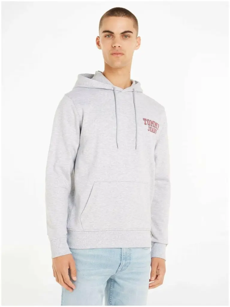 Tommy Hilfiger - Ανδρικό Φούτερ με Κουκούλα DM0DM16365-PJ4 Γκρι