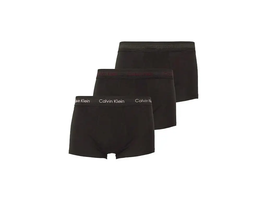Calvin Klein - Ανδρικά Μποξεράκια Low Rise Trunk 3Pack 0000U2664G-CA0 Μαύρο