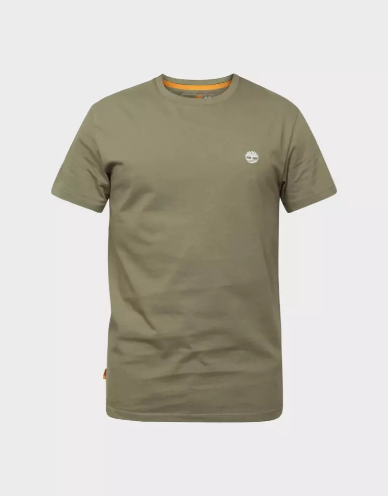 Timberland - Ανδρικό T-shirt με Λογότυπο Oyster River Logo Tee TB0A2BR3-590 Λαδί
