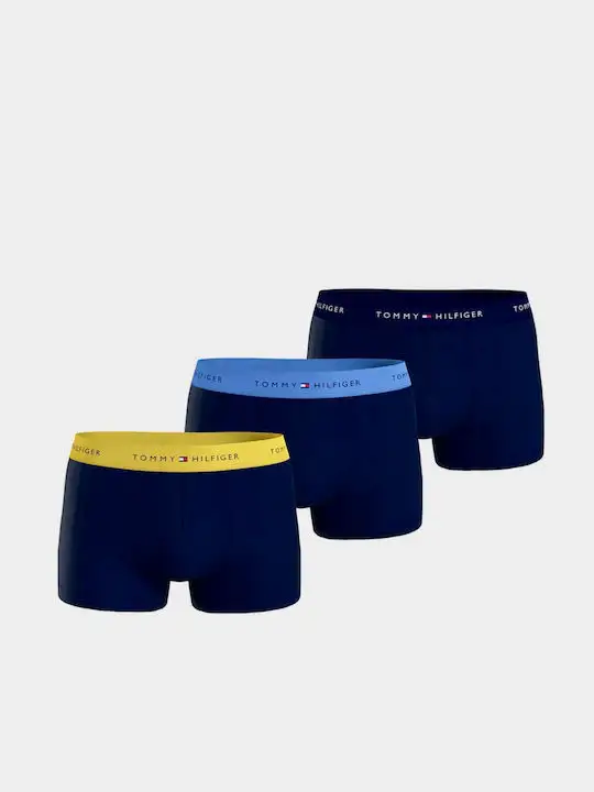 Tommy Hilfiger - Ανδρικά Μποξεράκια 3Pack Wb Trunk UM0UM02763-0XN Μπλε