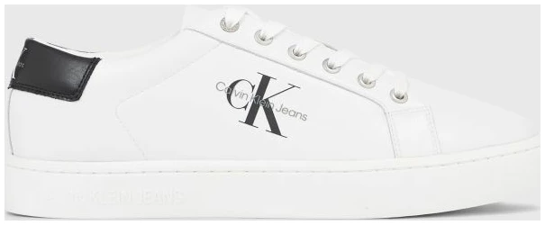 Calvin Klein - Ανδρικά Sneakers Classiccuplowlaceup Lth Ml YM0YM00491-YAF Λευκό